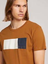 T-Shirt mit Print aus Bio-Baumwolle - Männer - deep cognac T-Shirt mit Print aus Bio-Baumwolle - Männer - deep cognac - 9 - TOM TAILOR Denim