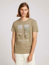 T-shirt met fotoprint - Mannen - Silver Olive T-shirt met fotoprint - Mannen - Silver Olive - 1 - TOM TAILOR Denim