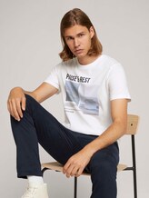 t-shirt with a photo print - Men - White t-shirt with a photo print - Men - White - 5 - TOM TAILOR Denim