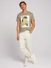 T-shirt met print van biologisch katoen - Mannen - Silver Olive T-shirt met print van biologisch katoen - Mannen - Silver Olive - 3 - TOM TAILOR Denim