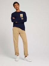 shirt met lange mouwen met print van biologisch katoen - Mannen - Sky Captain Blue shirt met lange mouwen met print van biologisch katoen - Mannen - Sky Captain Blue - 3 - TOM TAILOR Denim