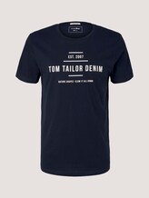 Print T-Shirt mit Bio-Baumwolle - Männer - Sky Captain Blue Print T-Shirt mit Bio-Baumwolle - Männer - Sky Captain Blue - 7 - TOM TAILOR Denim
