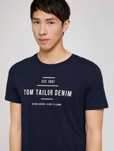 Print T-Shirt mit Bio-Baumwolle - Männer - Sky Captain Blue Print T-Shirt mit Bio-Baumwolle - Männer - Sky Captain Blue - 9 - TOM TAILOR Denim