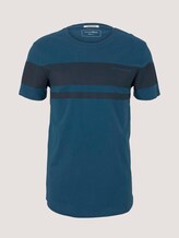 Blockstreifen T-Shirt mit Bio-Baumwolle - Männer - stormy petrol Blockstreifen T-Shirt mit Bio-Baumwolle - Männer - stormy petrol - 7 - TOM TAILOR Denim