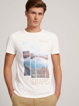 Fotoprint T-Shirt mit Bio-Baumwolle - Männer - Soft Light Beige Fotoprint T-Shirt mit Bio-Baumwolle - Männer - Soft Light Beige - 5 - TOM TAILOR Denim