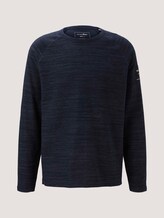 textured long-sleeved shirt - Men - Sky Captain Blue Non-Solid textured long-sleeved shirt - Men - Sky Captain Blue Non-Solid - 7 - TOM TAILOR Denim