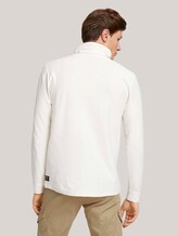 Langarmshirt mit Stehkragen - Männer - Soft Light Beige Melange Langarmshirt mit Stehkragen - Männer - Soft Light Beige Melange - 2 - TOM TAILOR Denim