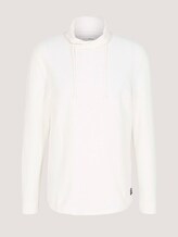 Langarmshirt mit Stehkragen - Männer - Soft Light Beige Melange Langarmshirt mit Stehkragen - Männer - Soft Light Beige Melange - 7 - TOM TAILOR Denim