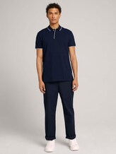 Poloshirt mit Kontraststreifen - Männer - Sky Captain Blue Poloshirt mit Kontraststreifen - Männer - Sky Captain Blue - 3 - TOM TAILOR Denim
