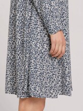 Gemustertes Kleid mit LENZING™ ECOVERO™ - Frauen - blue offwhite minimal Gemustertes Kleid mit LENZING™ ECOVERO™ - Frauen - blue offwhite minimal - 9 - TOM TAILOR