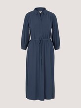 Midi Blusenkleid mit Lyocell - Frauen - Dark Denim Blue Midi Blusenkleid mit Lyocell - Frauen - Dark Denim Blue - 7 - TOM TAILOR