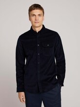 Kordhemd mit Brusttasche - Männer - Dark Blue Kordhemd mit Brusttasche - Männer - Dark Blue - 1 - TOM TAILOR