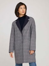 Karierter Wendemantel - Frauen - offwhite navy big glencheck Karierter Wendemantel - Frauen - offwhite navy big glencheck - 1 - TOM TAILOR
