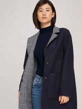 Karierter Wendemantel - Frauen - offwhite navy big glencheck Karierter Wendemantel - Frauen - offwhite navy big glencheck - 10 - TOM TAILOR