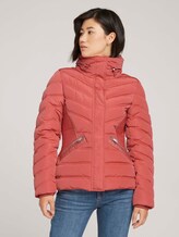 Stehkragen Pufferjacke mit recyceltem Polyester - Frauen - cozy pink Stehkragen Pufferjacke mit recyceltem Polyester - Frauen - cozy pink - 1 - TOM TAILOR