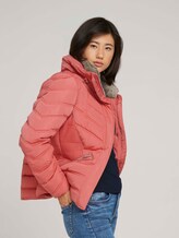 Stehkragen Pufferjacke mit recyceltem Polyester - Frauen - cozy pink Stehkragen Pufferjacke mit recyceltem Polyester - Frauen - cozy pink - 5 - TOM TAILOR