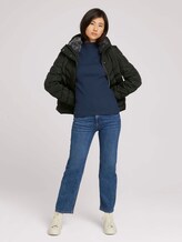 Stehkragen Pufferjacke mit recyceltem Polyester - Frauen - deep black Stehkragen Pufferjacke mit recyceltem Polyester - Frauen - deep black - 3 - TOM TAILOR