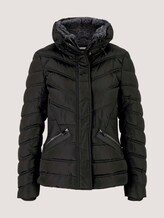 Stehkragen Pufferjacke mit recyceltem Polyester - Frauen - deep black Stehkragen Pufferjacke mit recyceltem Polyester - Frauen - deep black - 7 - TOM TAILOR