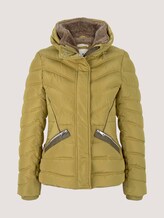 Stehkragen Pufferjacke mit recyceltem Polyester - Frauen - wooden moss green Stehkragen Pufferjacke mit recyceltem Polyester - Frauen - wooden moss green - 7 - TOM TAILOR