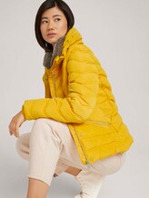Stehkragen Pufferjacke mit recyceltem Polyester - Frauen - golden pumpkin Stehkragen Pufferjacke mit recyceltem Polyester - Frauen - golden pumpkin - 5 - TOM TAILOR