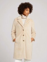 Kunstfell Mantel - Frauen - smooth light sand Kunstfell Mantel - Frauen - smooth light sand - 1 - TOM TAILOR