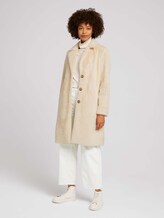 Kunstfell Mantel - Frauen - smooth light sand Kunstfell Mantel - Frauen - smooth light sand - 3 - TOM TAILOR