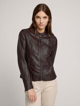 Bikerjack van imitatieleer - Vrouwen - java dark brown Bikerjack van imitatieleer - Vrouwen - java dark brown - 1 - TOM TAILOR