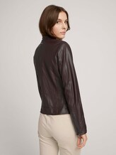 Bikerjack van imitatieleer - Vrouwen - java dark brown Bikerjack van imitatieleer - Vrouwen - java dark brown - 2 - TOM TAILOR