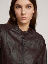 Bikerjack van imitatieleer - Vrouwen - java dark brown Bikerjack van imitatieleer - Vrouwen - java dark brown - 9 - TOM TAILOR