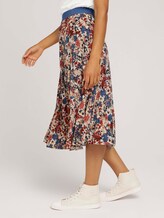 Geplooide midirok met patroon - Vrouwen - pink big floral design Geplooide midirok met patroon - Vrouwen - pink big floral design - 11 - TOM TAILOR