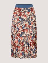 Geplooide midirok met patroon - Vrouwen - pink big floral design Geplooide midirok met patroon - Vrouwen - pink big floral design - 7 - TOM TAILOR