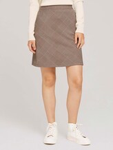 Geruite rok - Vrouwen - offwhite beige glencheck ck Geruite rok - Vrouwen - offwhite beige glencheck ck - 1 - TOM TAILOR