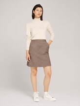 Geruite rok - Vrouwen - offwhite beige glencheck ck Geruite rok - Vrouwen - offwhite beige glencheck ck - 3 - TOM TAILOR