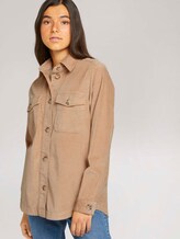 Shacket Hemdjacke aus Cord - Frauen - dark sand beige Shacket Hemdjacke aus Cord - Frauen - dark sand beige - 5 - TOM TAILOR Denim