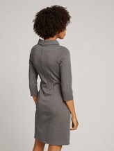 Patterned dress with a turtleneck - Women - navy beige houndstooth Patterned dress with a turtleneck - Women - navy beige houndstooth - 2 - TOM TAILOR