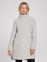 Boucle Mantel - Frauen - grey black boucle Boucle Mantel - Frauen - grey black boucle - 1 - TOM TAILOR Denim