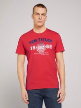 T-Shirt mit Logo-Print - Männer - Virtual Rec T-Shirt mit Logo-Print - Männer - Virtual Rec - 1 - TOM TAILOR