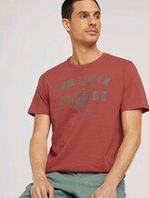 T-Shirt mit Print - Männer - Used Red T-Shirt mit Print - Männer - Used Red - 5 - TOM TAILOR