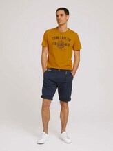 T-Shirt mit Print - Männer - Flame Brown T-Shirt mit Print - Männer - Flame Brown - 3 - TOM TAILOR