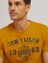 T-Shirt mit Print - Männer - Flame Brown T-Shirt mit Print - Männer - Flame Brown - 9 - TOM TAILOR