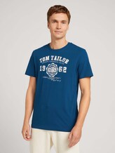 T-Shirt mit Print - Männer - Poseidon Blue T-Shirt mit Print - Männer - Poseidon Blue - 1 - TOM TAILOR