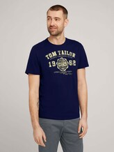 T-Shirt mit Logo-Print - Männer - Sailor Blue T-Shirt mit Logo-Print - Männer - Sailor Blue - 1 - TOM TAILOR