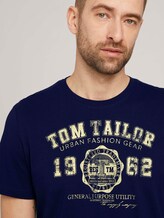 T-Shirt mit Logo-Print - Männer - Sailor Blue T-Shirt mit Logo-Print - Männer - Sailor Blue - 9 - TOM TAILOR
