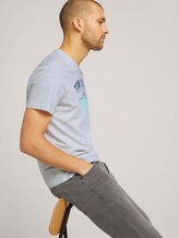 T-Shirt mit Logo-Print - Männer - Blanc De Blanc White Melange T-Shirt mit Logo-Print - Männer - Blanc De Blanc White Melange - 5 - TOM TAILOR