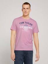 T-Shirt mit Logo-Print - Männer - Soft Pink T-Shirt mit Logo-Print - Männer - Soft Pink - 1 - TOM TAILOR