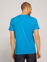 T-Shirt mit Logo-Print - Männer - north blue T-Shirt mit Logo-Print - Männer - north blue - 2 - TOM TAILOR