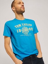 T-Shirt mit Logo-Print - Männer - north blue T-Shirt mit Logo-Print - Männer - north blue - 5 - TOM TAILOR