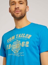 T-Shirt mit Logo-Print - Männer - north blue T-Shirt mit Logo-Print - Männer - north blue - 9 - TOM TAILOR