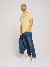 T-Shirt mit Logo-Print - Männer - pale banana yellow T-Shirt mit Logo-Print - Männer - pale banana yellow - 3 - TOM TAILOR