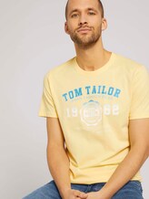T-Shirt mit Logo-Print - Männer - pale banana yellow T-Shirt mit Logo-Print - Männer - pale banana yellow - 5 - TOM TAILOR